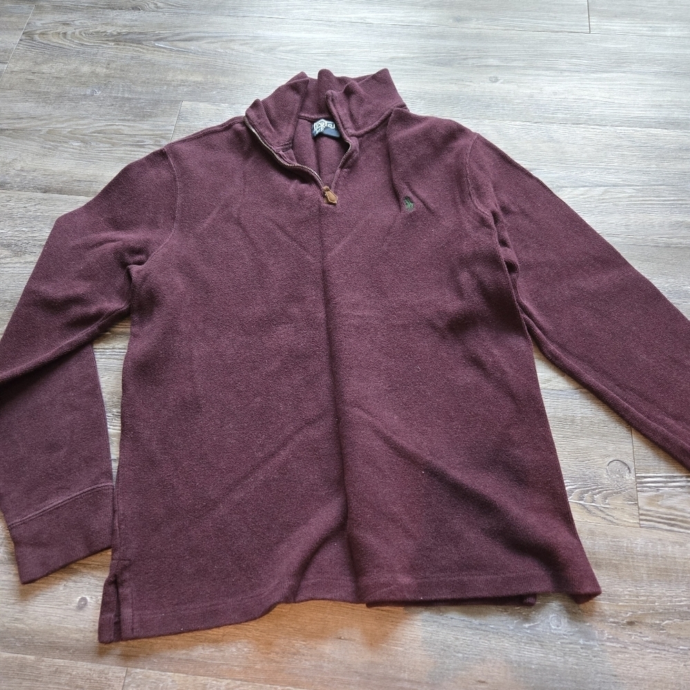 Ralph Lauren Men's Burgundy Sweater